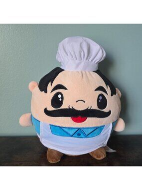 Pasqually Chef Plush Chuck E Cheese Character Stuffed Animal Fiesta Gumball 8"